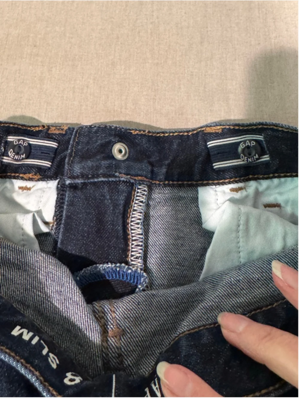 Boys GAP Dark Blue Slim Fit Jeans Size 8